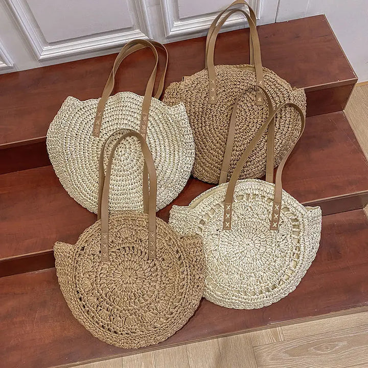 Bonnie - Handmade Multifunctional Straw Handbag