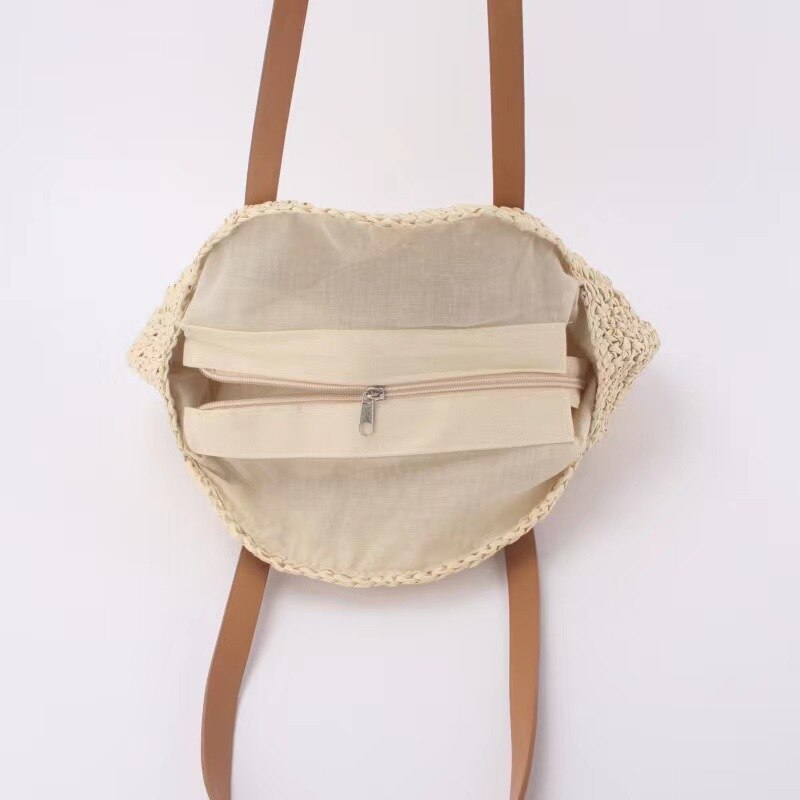 Bonnie - Handmade Multifunctional Straw Handbag