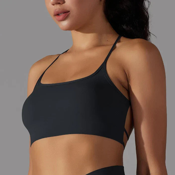 Teresa -  Strappy crop - with matching v front shorts - 4 colours available