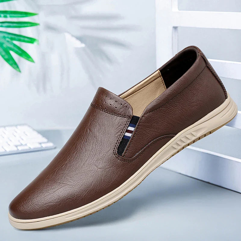 Urban Leather Slip On Shoes