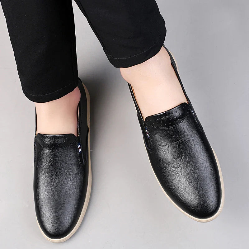 Urban Leather Slip On Shoes