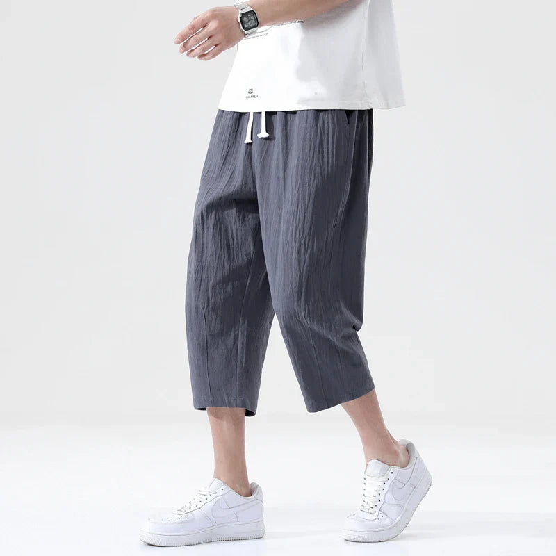 NATHAN™ - LINEN COTTON BEACH SHORT PANTS