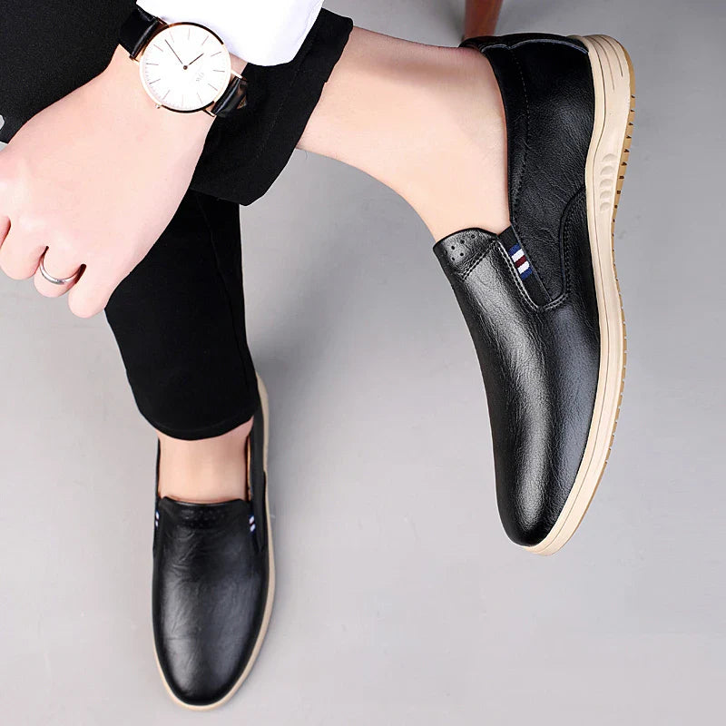 Urban Leather Slip On Shoes