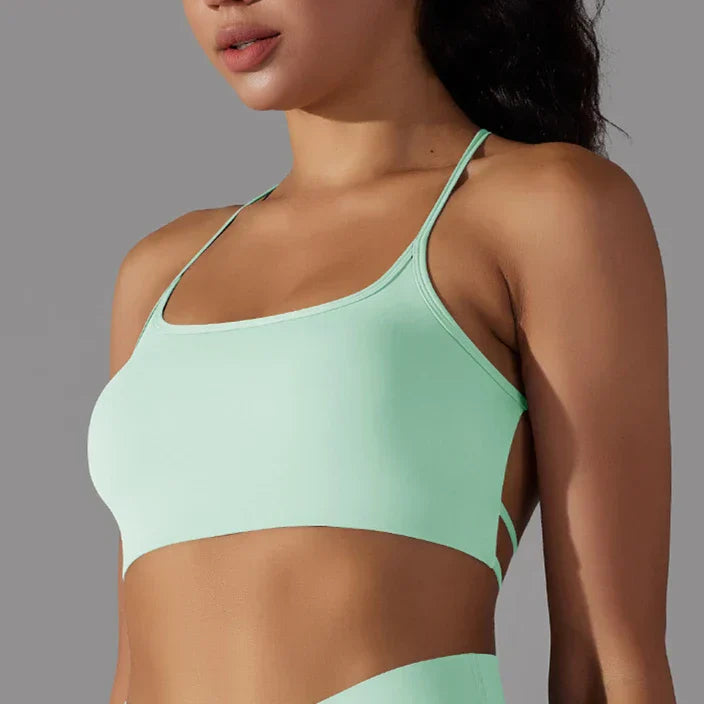 Teresa -  Strappy crop - with matching v front shorts - 4 colours available