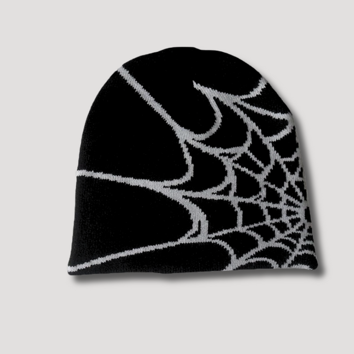 Spider Web Knitted Beanie Hat