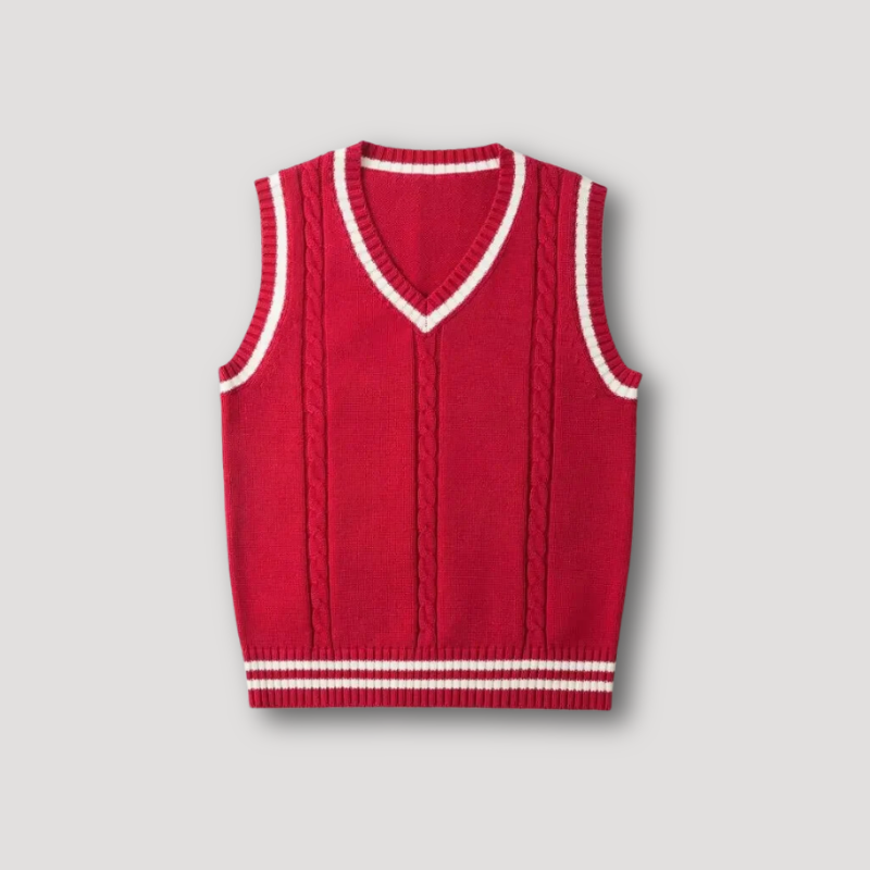 Cable Knit Vest Men's