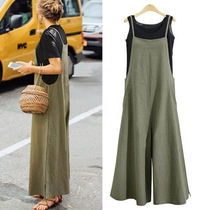 Nicole - Women's Oversized Sleeveless Casual Jumpsuit