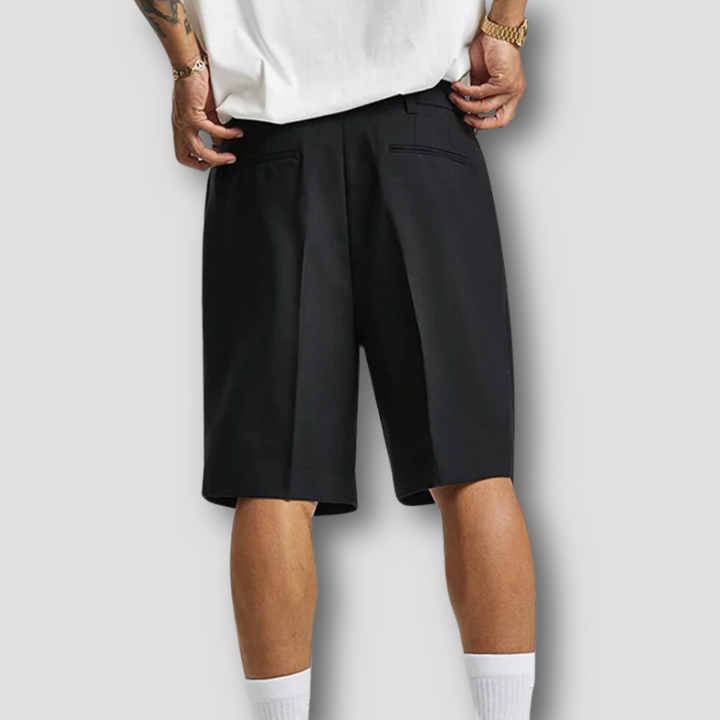 Casual Straight Black Summer Short Pants