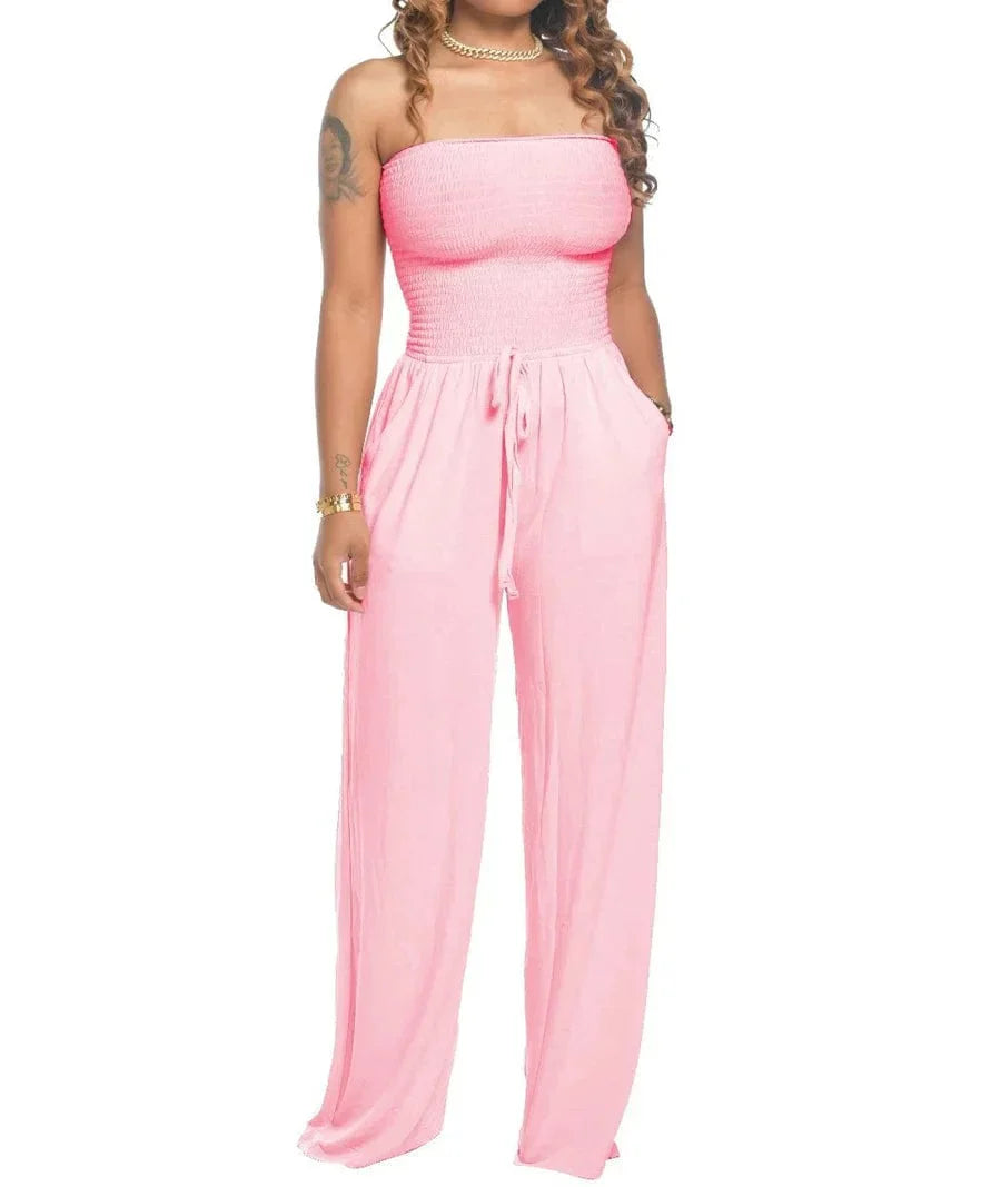 Zoe - New strapless jumpsuit at the waist