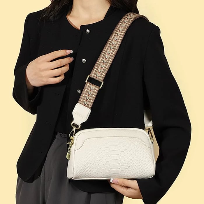 Mia - Stylish Alligator Pattern Leather Crossbody Bag