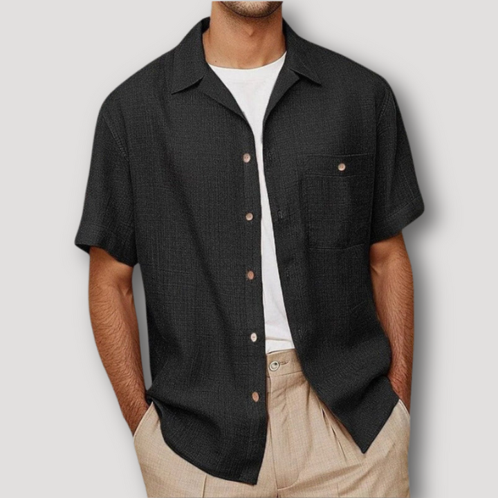 Summer Button Up Linen Shirt for Man