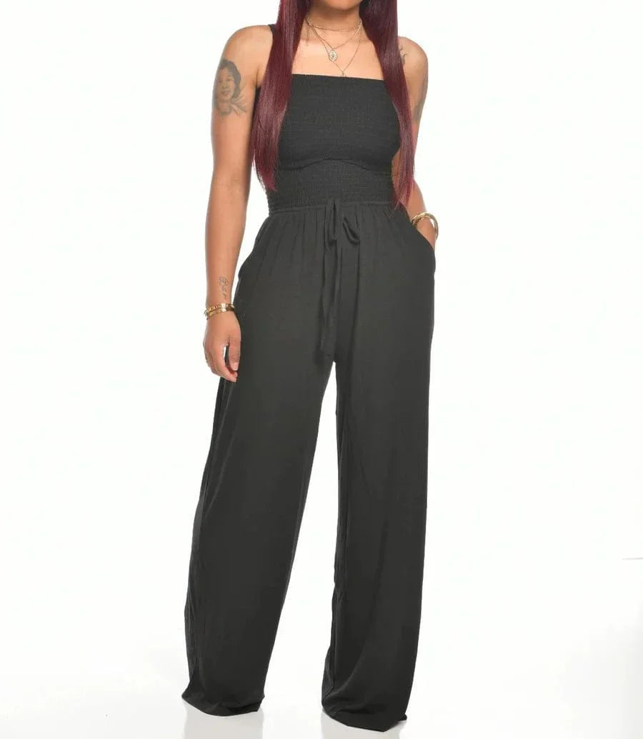 Zoe - New strapless jumpsuit at the waist