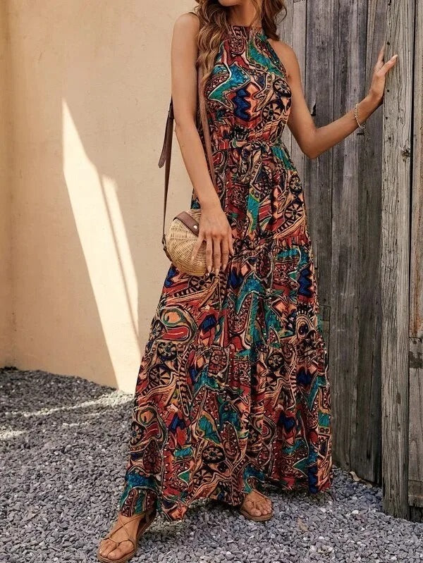 Philine | Maxi Dress Retro halterneck