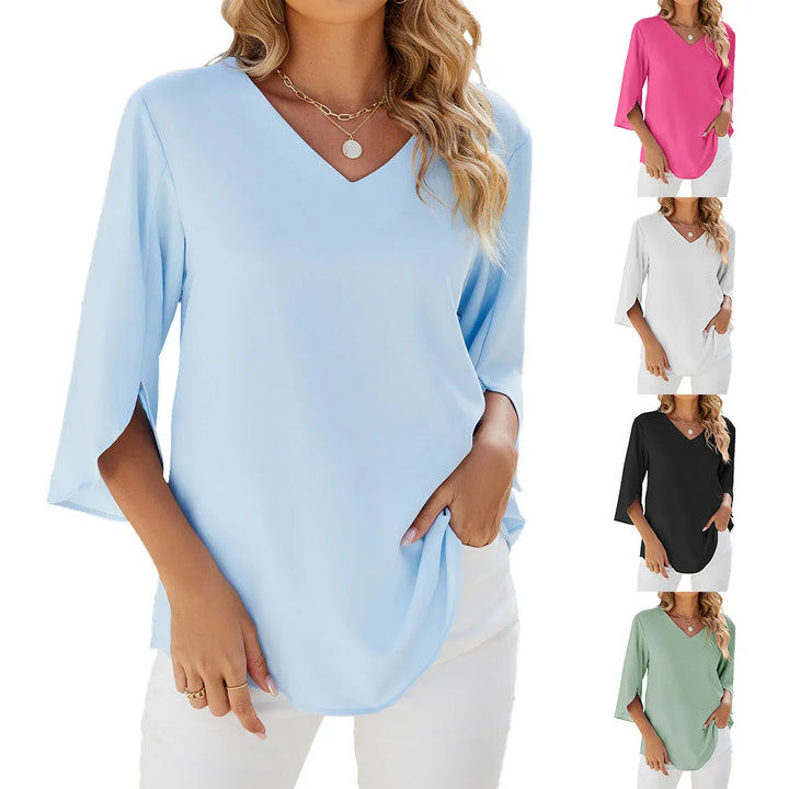 CARA | V-neck blouse 1+1