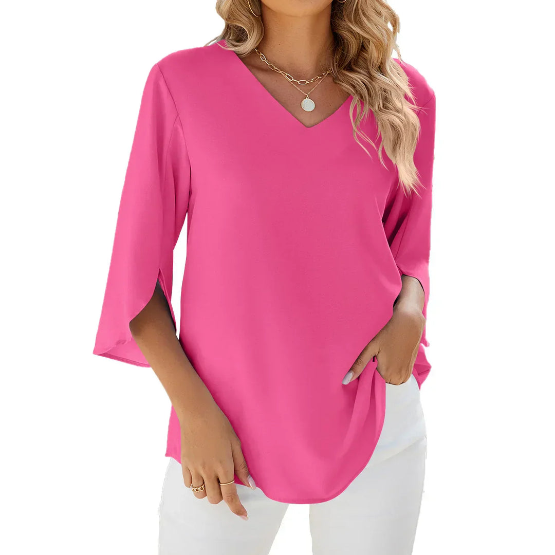 CARA | V-neck blouse 1+1