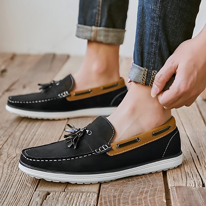 Classic Tassel Docksides Suede Boat Shoes for Men