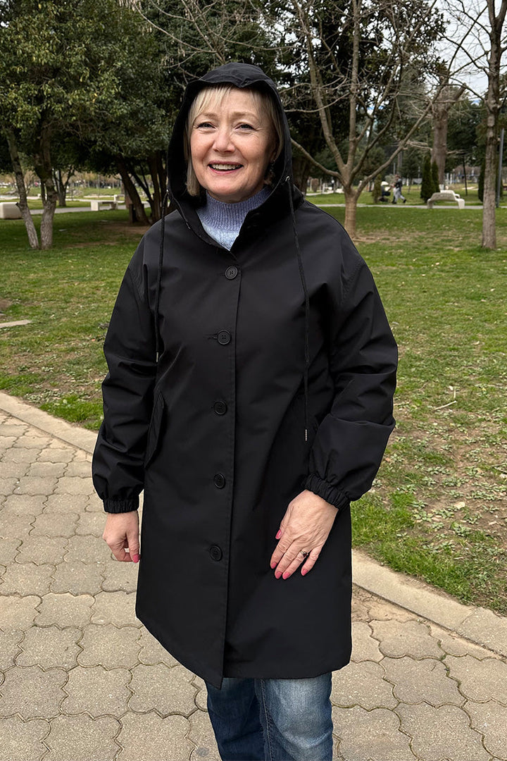 Oversized Windbreaker Chic Rain Jacket