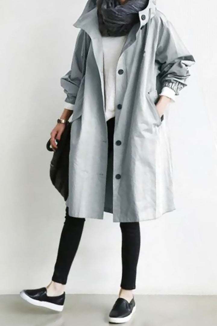 Oversized Windbreaker Chic Rain Jacket