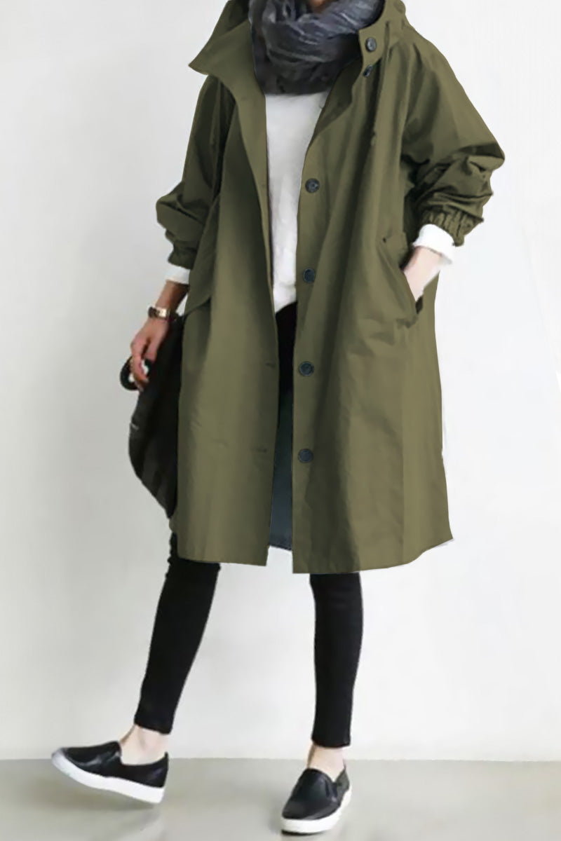 Oversized Windbreaker Chic Rain Jacket