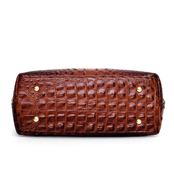 Yara - Elegant Handmade Leather Croco Bag