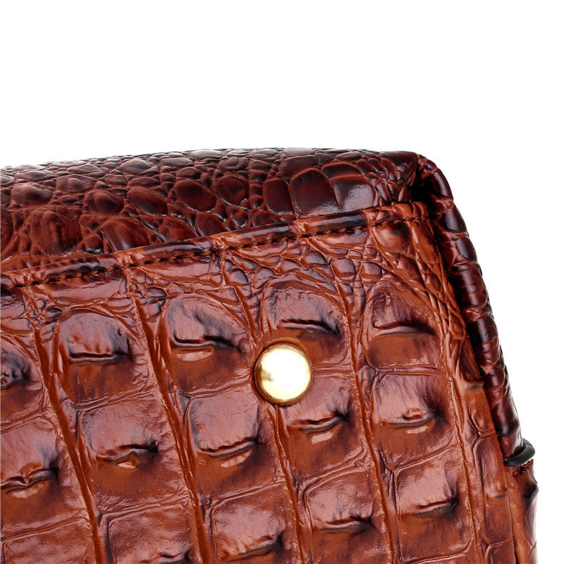 Yara - Elegant Handmade Leather Croco Bag