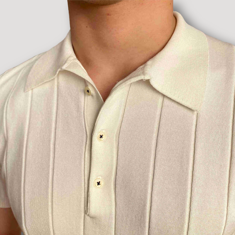 Business Casual Striped Polo Shirts on Men