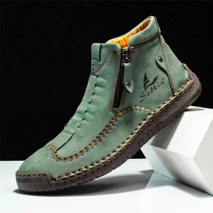 Salkin | Stitched Leather Boots