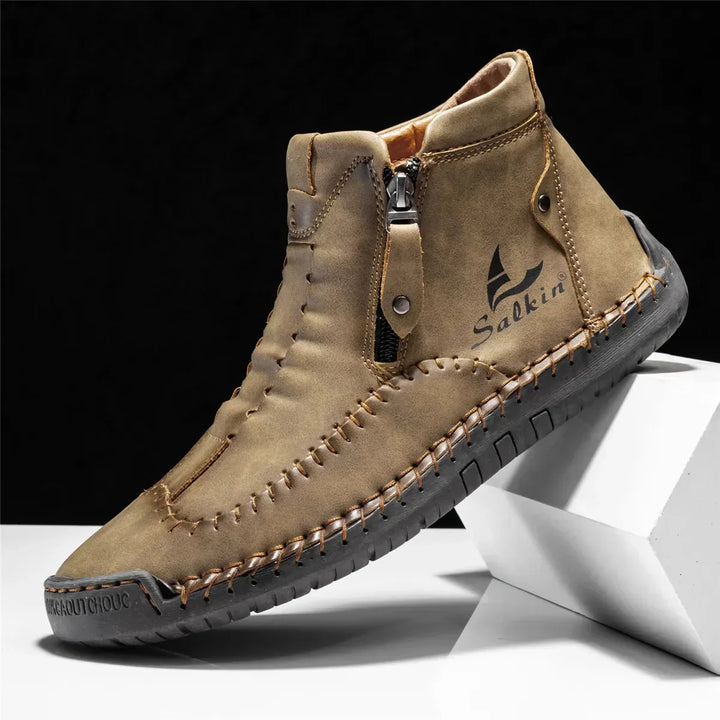 Salkin | Stitched Leather Boots