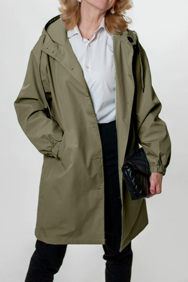 Oversized Windbreaker Chic Rain Jacket