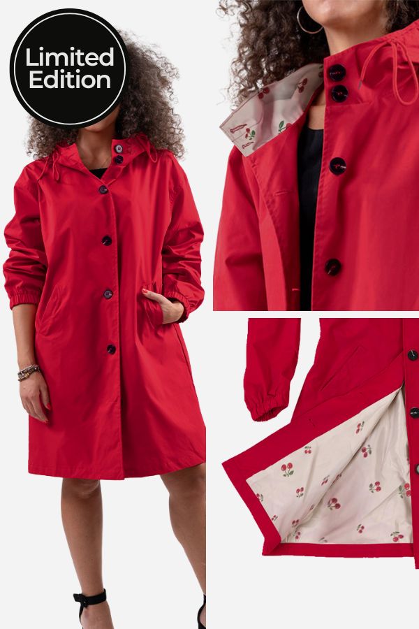 Oversized Windbreaker Chic Rain Jacket